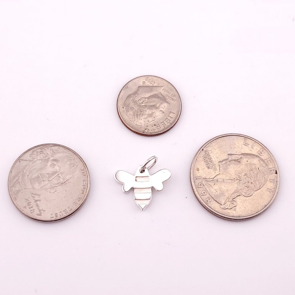 Vintage Tiffany & Co. Sterling Silver HONEY BEE Tiny Charm Pendant - Picture 3 of 7